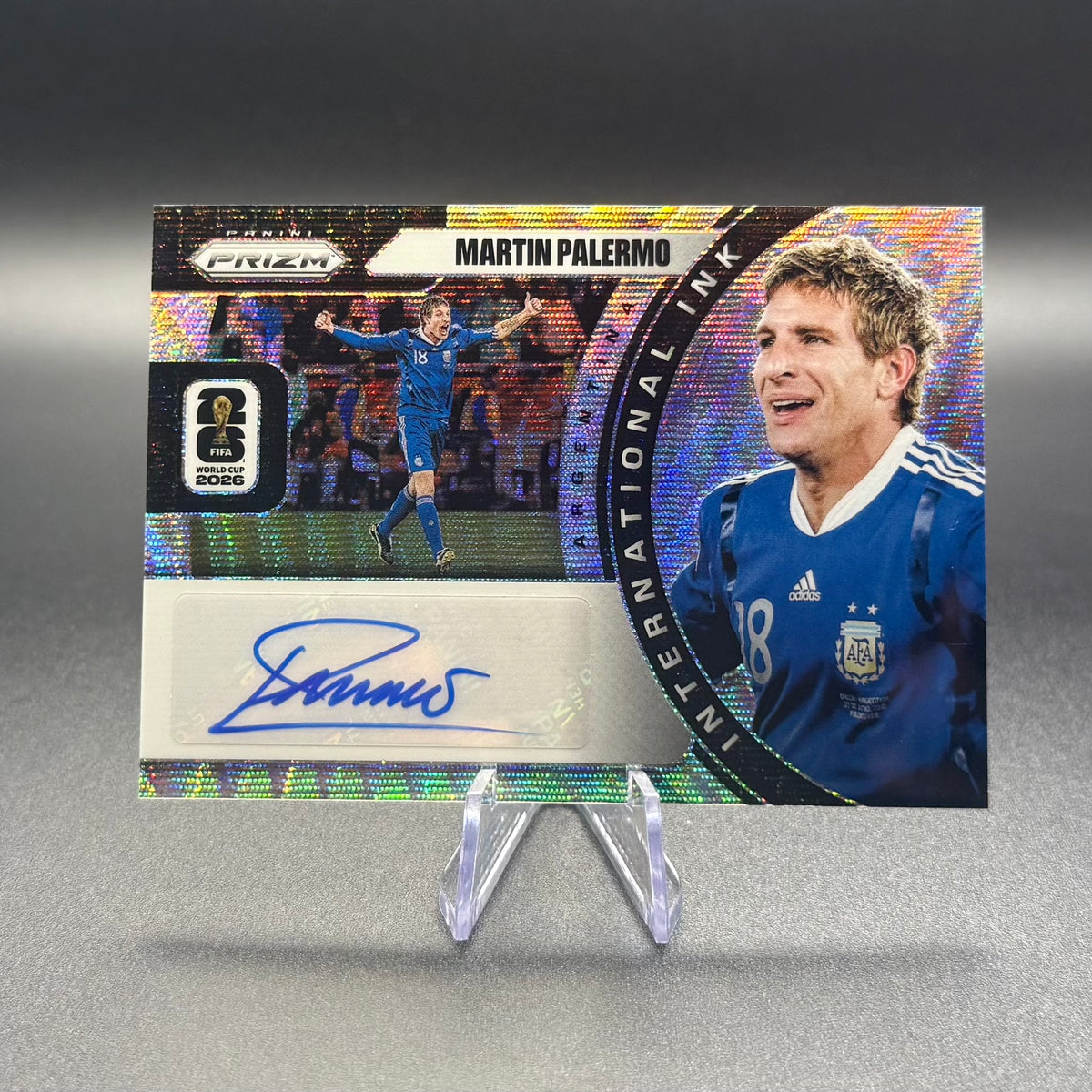 2026 Panini Prizm FIFA World Cup Martin Palermo Autograph International Ink #II-MP Argentina