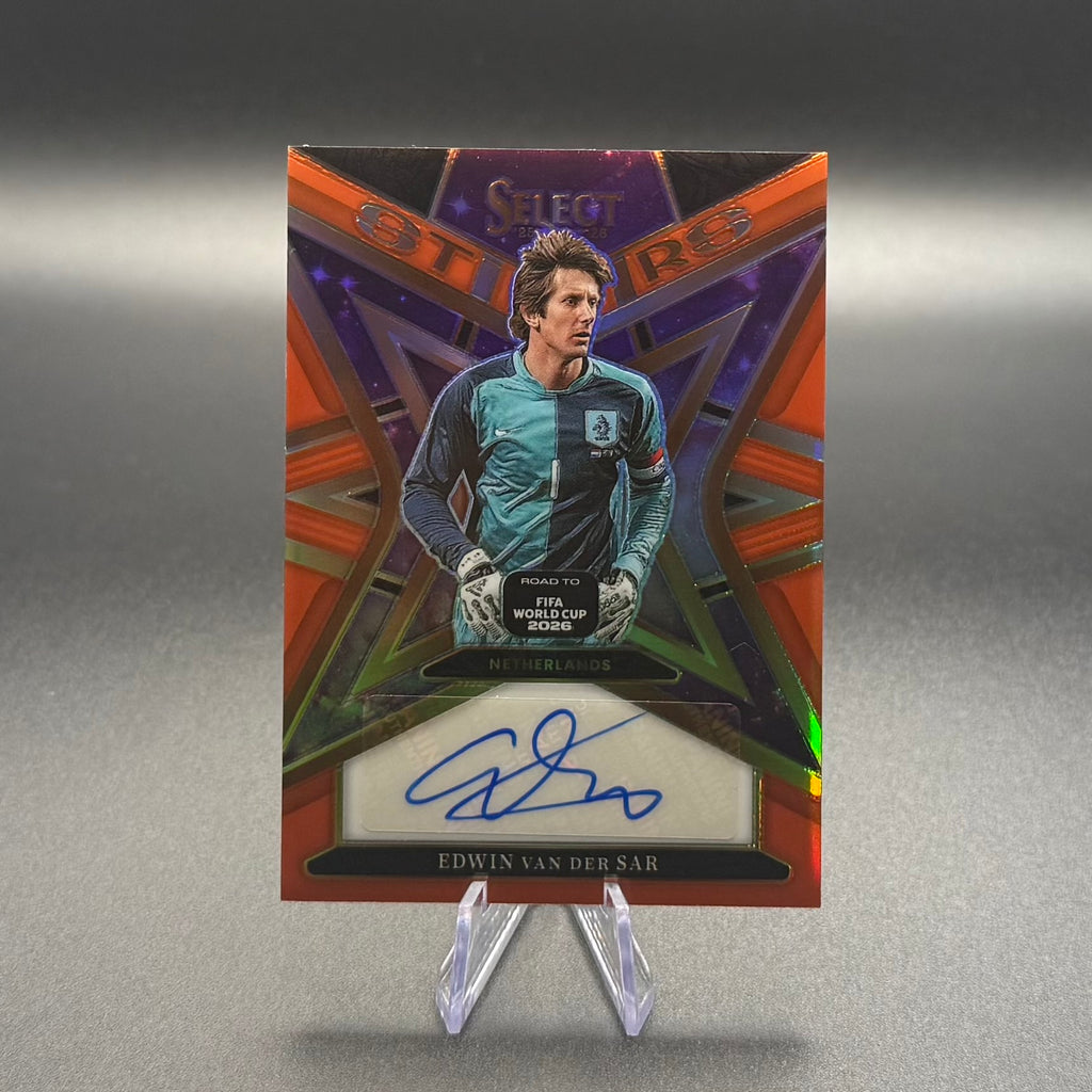 2025-26 Panini Select Road to FIFA World Cup Edwin van der Sar Stars Autograph #ST-ES /25 Netherlands