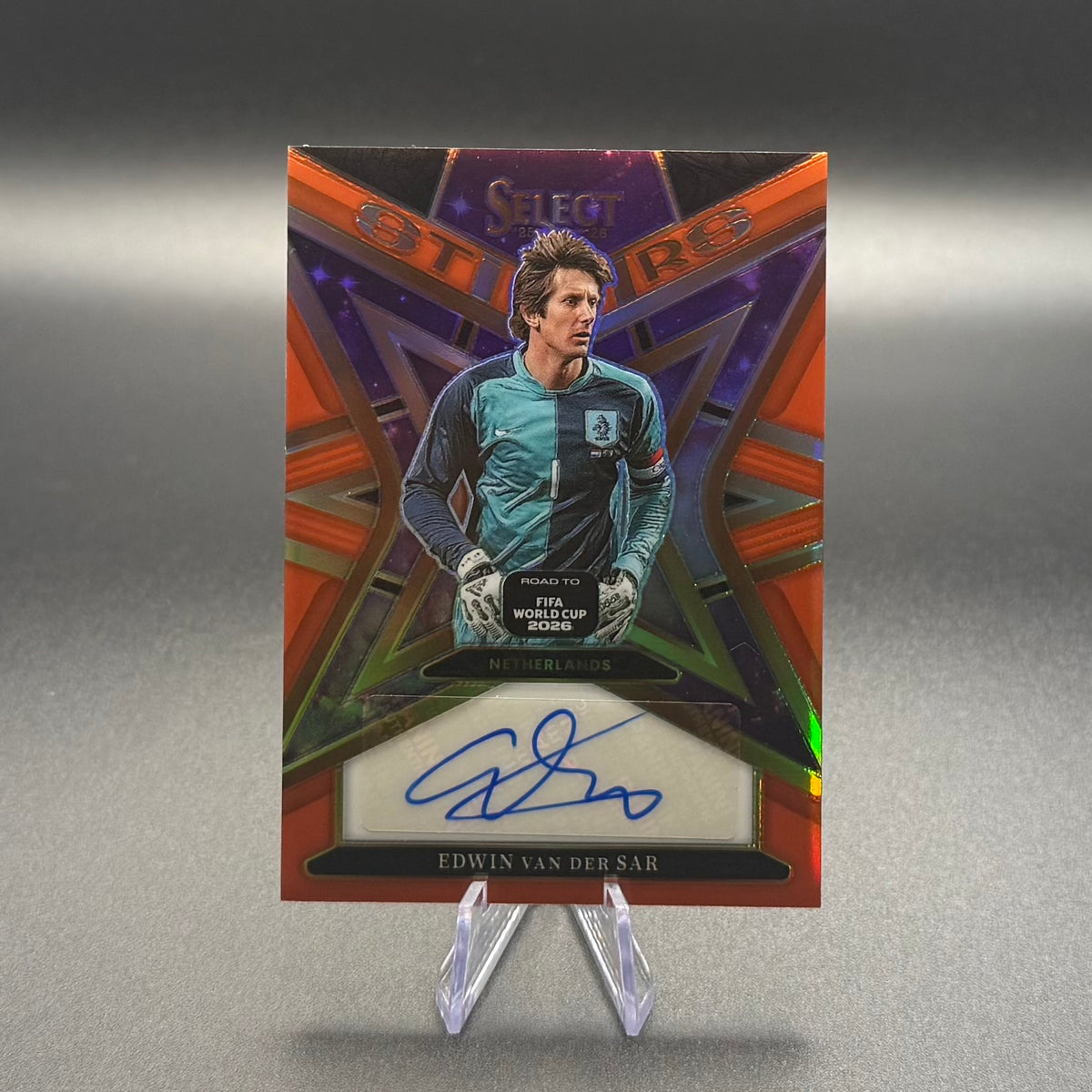 2025-26 Panini Select Road to FIFA World Cup Edwin van der Sar Stars Autograph #ST-ES /25 Netherlands