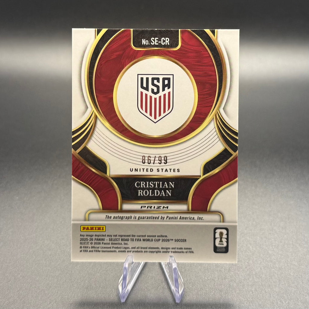 2025-26 Panini Select Road to FIFA World Cup Cristian Roldan Autograph #SE-CR /99 USA