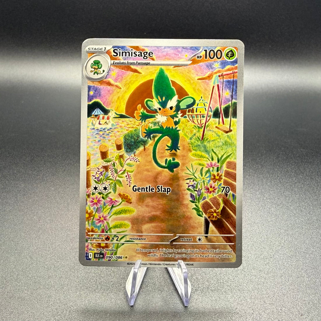 Pokemon Simisage 090/086 Illustration Rare Black Bolt BLK Holo NM