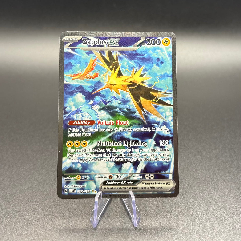 Pokemon Zapdos ex 202/165 Special Illustration Rare 151 Holo NM