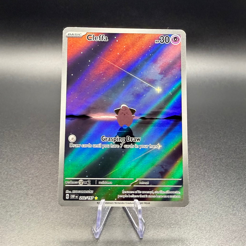 Pokemon Cleffa 202/197 Illustration Rare Obsidian Flames Holo NM
