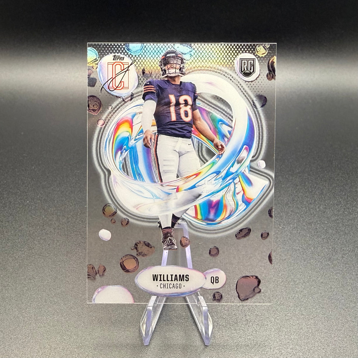 2025 Topps Signature Class Caleb Williams Acetate #F-1 Chicago Rookie Card RC