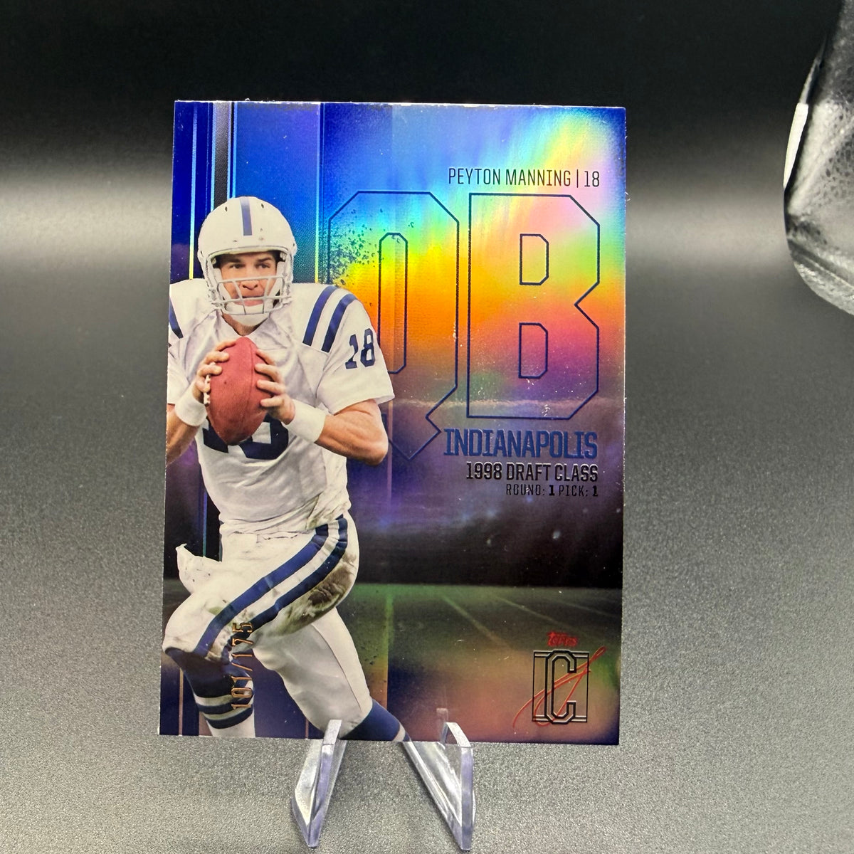 2025 Topps Signature Class Peyton Manning Indigo Refractor /175 #BCV-20 Indianapolis HOF