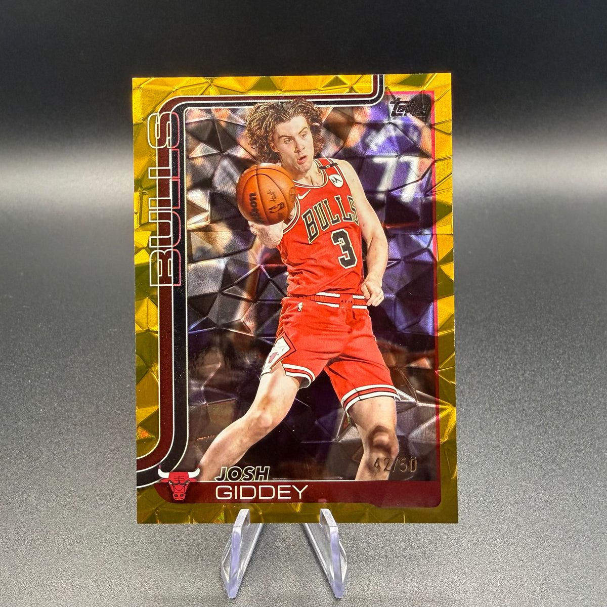 2025-26 Topps Basketball Josh Giddey Holo Gold Foil /50 #35 Chicago Bulls