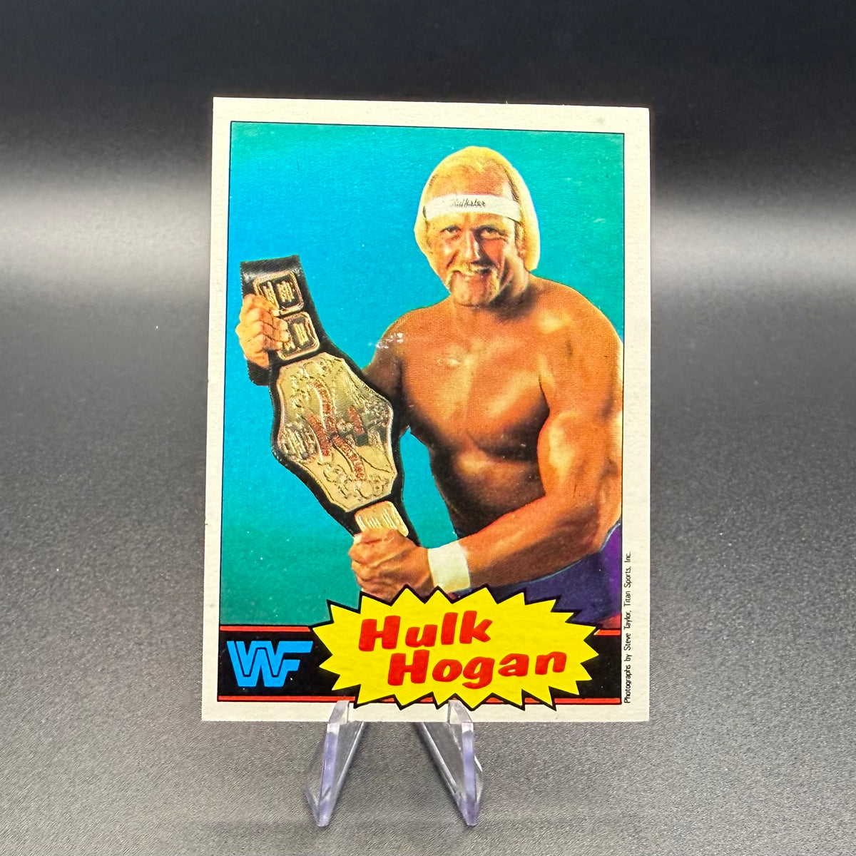 1985 Topps WWF Hulk Hogan #16 Champion Blue Pro Wrestling Stars WWE